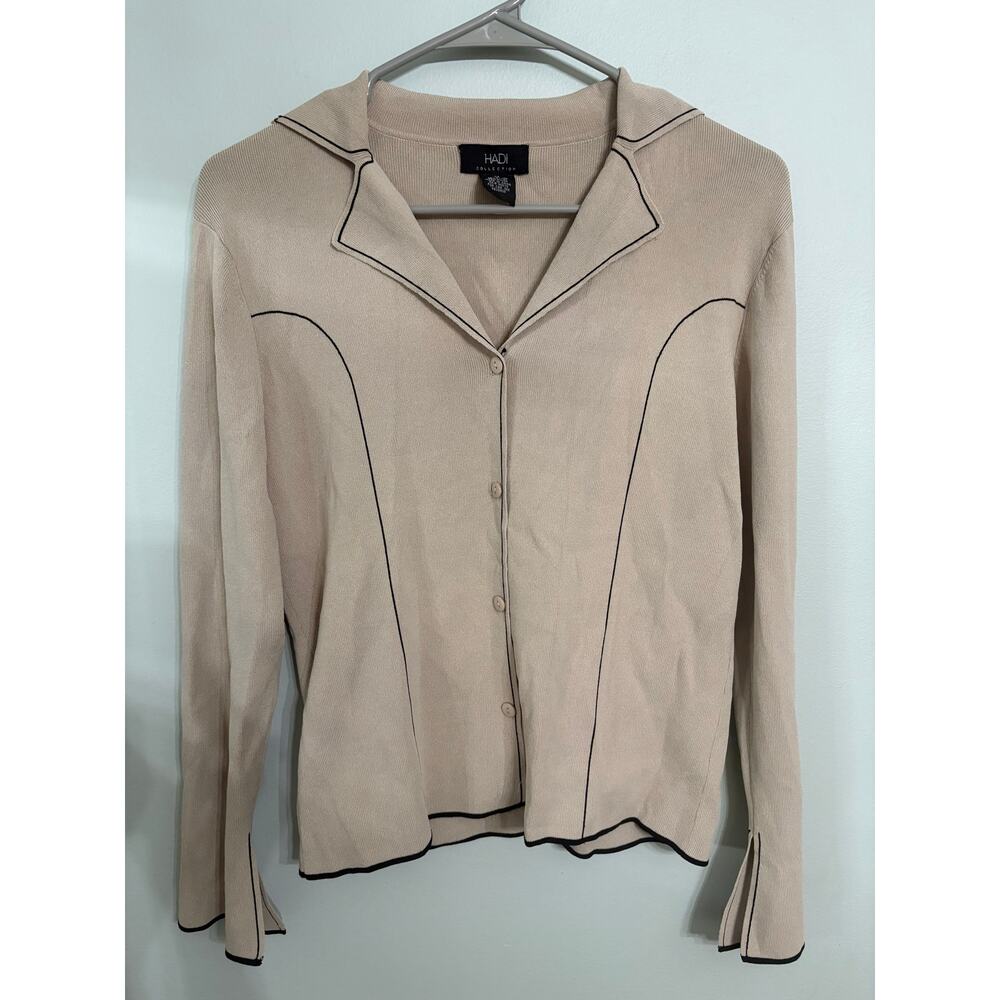 Hadi Collection Button-Down Knit Sweater